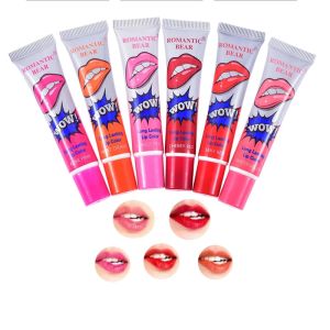 Son Môi Dạng Lỏng Làm Đẹp Thời Trang Hình Gấu Lãng Mạn Mặt Nạ Lột Hình Xăm Môi Không Thấm Nước Tint Lip Lasting Gloss Trang Điểm