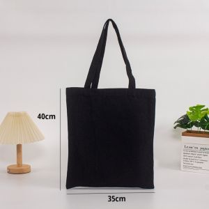Canvas Tote Bag Plain Flat Design 35cmx45cm  Fashionable Flannel Plain Tote Bag