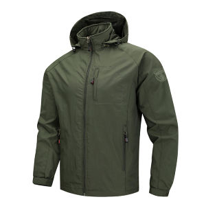 TECTOP Waterproof Military Tactical Hooded Jacket Men Windproof Bomber Coat Outdoor Cycling Windbreaker