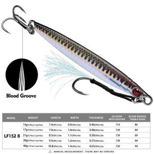 ZEEMIN PROBEROS Jigs Sink Fast Metal Fishing Lures for Long Distance Casting with Hooks 3D Fast Retrieve Sea with Hooks