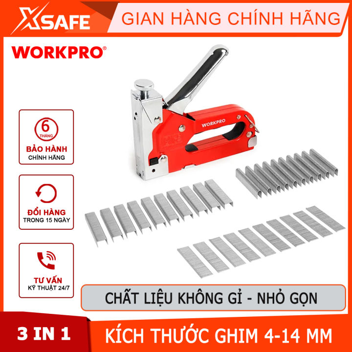 Bộ kìm bấm ghim gỗ 3 trong 1 (bấm được 3 loại ghim chữ U, ghim chữ T và ...