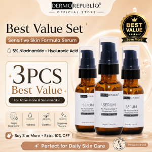 Dermorepubliq 5% Niacinamide Serum - Hyaluronic Acid Sensitive Skin Formula 30 mL