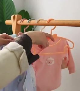 50PCS Childrens Clothes Hanger Baby Kids Cute Clothes Bow Multi-functional Non-slip Storage Hangers