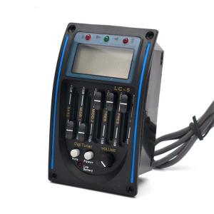 Độ nhạy cao 5 ban nhạc EQ Preamp hệ thống khuếch đại âm thanh cho guitar với Tuner Bộ phận thay thế cho Đàn Ghi-ta phần cho sử dụng chuyên nghiệp