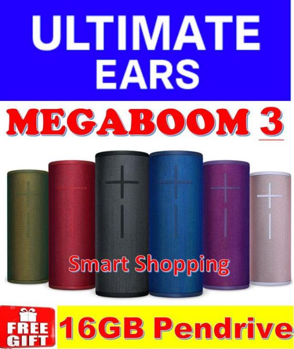 Ultimate Ears MEGABOOM 3 Wireless Bluetooth Speaker - Sunset Red 