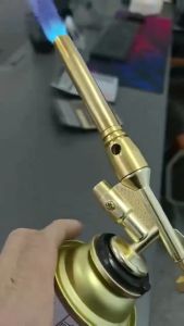 【8h ship】Auto-Ignition Gas Torch All Bronze Anti-Scorching Flame Gun Welding Soldering Tool