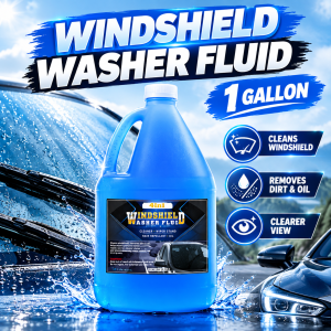 1 GALLON Car Windshield Washer Fluid Cleaner Wiper Fluid Windshield Cleaner Rain Repellent Water Spot Remover Oil Film Remover Glass Cleaner Auto Care Car Motorcycle Windshield Wash Solution Prestige
