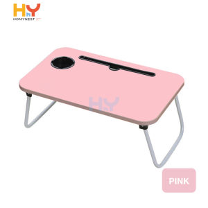 HOMYNEST Meja Lipat Belajar Anak Portable Laptop Kasur Lesehan Holder Tablet  Meja Kecil Serbaguna
