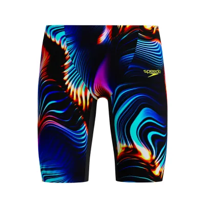 Speedo Fastskin Junior Endurance+ Max High Waisted Jammer Lava Blur/Black_8-1582318305