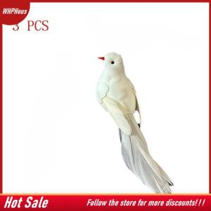 【COD】🔥🔥🔥 1 3 5Pcs Simulation Red Birds Handicraft Foam Dove Artificial Birds DIY Accessories With Clips Photo Props Faux Foam Animal