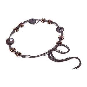 Handmade Weaving Waist Rope for Women Ladies Dress Waist Belt with Bohemian Beads Decors Fashion Female Waist Rope