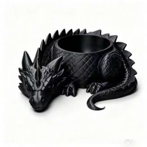 OWNNEW In 3D Chậu trồng cây Rồng Ngủ Nhựa Kết cấu thủ công Chậu trồng cây Sáng tạo Mini Chậu hoa cây mọng nước Trang chủ
