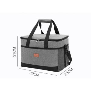 Tas Bekal 33L Tahan Air Isolasi Termal Berlaku Untuk Piknik/Kantor /Perjalanan Luar Ruangan  /Tas makan siang multifungsi