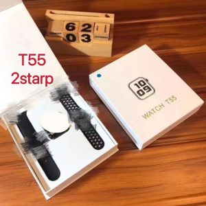 🎁 Original Product + FREE Shipping 🎁 2023 new smart T55 smart watch for men and women with replacement silicone sports two-color breathable skin-friendly