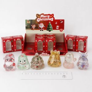 MAYIT TPR Đồ chơi Squishy Giáng Sinh  tuyến nhiều màu Có thể bóp được Đồ chơi giảm căng thẳng  Hình Dáng Lễ Hội Đồ trang trí Giáng sinh mềm mại Lễ mừng Giáng sinh