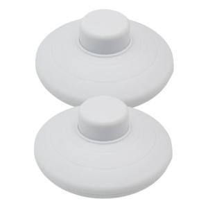 2Pcs Round Reset Button Pedal Switches Push Power Pedal Light Footswitch Floor Lamp Foot Switches Easy to Install