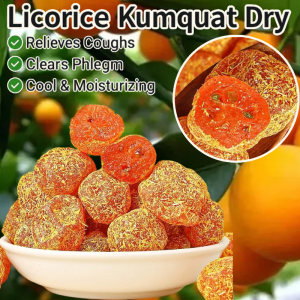 Licorice Kumquat Phlegm Dried Golden Orange Preserved Flesh And Rich Nutrition Dried Kumquats Phlegm Preserved Fruit Casual Snacks 甘草金桔蜜饯