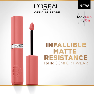 L’Oréal Paris Infallible Matte Resistance Liquid Lipstick for 16H Long Lasting Matte Lips Transfer and Smudge Proof