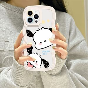 (Lokal Ready) Xinyu Casing hp OPPO Reno 8T 4G Reno 6 5G Reno 5 Reno 5F Reno 4F Pacha Dog dan Merlot Wave Shape Shocproof Transparent TPU Soft Case