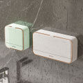 Light Luxury Wall-mounted Soap Dish Punch-free Double Drainage Bathroom Storage Soap Box Shelf. 