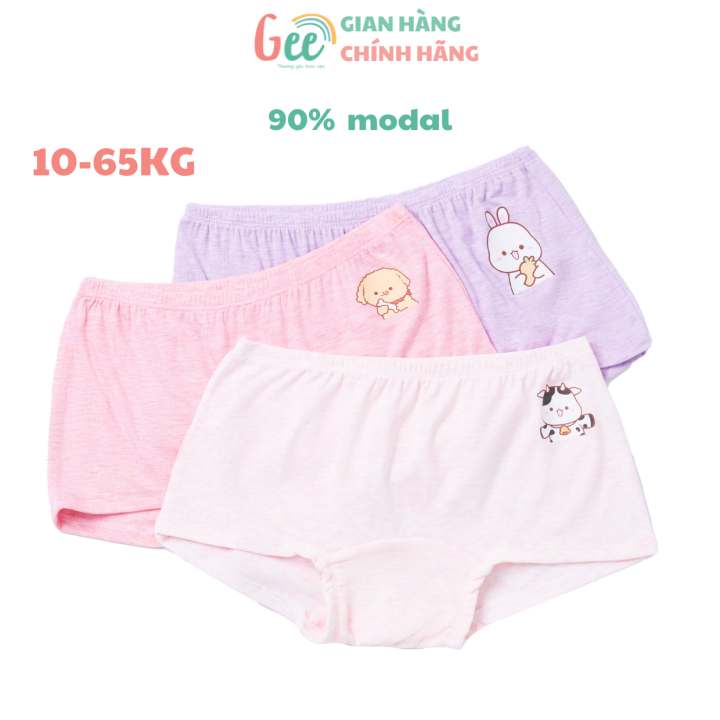 Combo 3 quần chip sợi sồi Gee kids hoạt hình THỎ TRẮNG 10-65kg made in ...