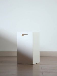 Sacesr Creative Trash Can Minimalist Handle Cube Trash Cans Bedroom Rectangular Garbage Bin Living Room Office Dormitory Garbage Bins P9M4Y