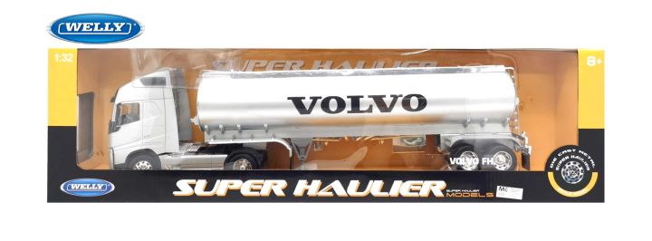 Welly Camion Volvo FH Blanc – Modèle Réduit 1/32 En Métal, Environ 18 Cm, Sous Licence Officielle