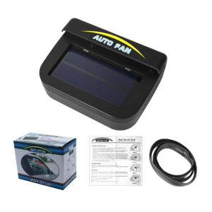 Portable Car Solar Powered Exhaust Fan Window Automobile Cool Cooler Ventilation System Radiator