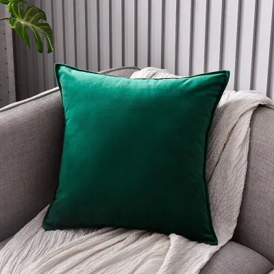 40*40/45*45/50*50cm Luxury Grey Classic Green Fashion Yellow-grey Velvet Cushion Cover Pillowcase Home Decor Sofa Throw Pillows Christmas Decor