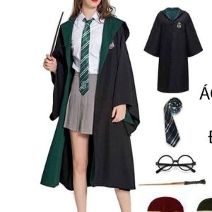 Full set hóa trang Phù Thủy Harry Porter (áo choàng kính cavat đũa)