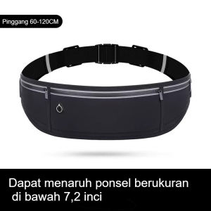Tas Pinggang Lari Sabuk Ponsel Olahraga Pria dan Wanita Multifungsi Peralatan Perjalanan Kebugaran Kapasitas Besar Sangat Ringan dan Tahan Air