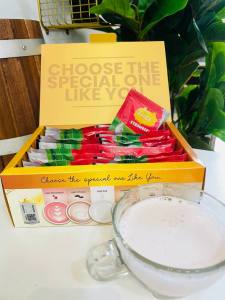 LAZZ Deluxe Goat Milk 20 sachet Original HQ | Kurma Asli Choco Strawberry Cafe Deluxe Orgamilk Plus