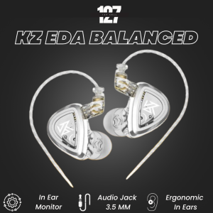 KZ EDA Tri-Tuning Earphone Audio HiFi Bass & Vocal Cocok untuk Audiophile In Ear Monitor