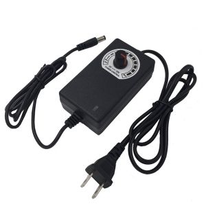 DC Adjustable 3V 4.5V 5V 6V 7.5V8V 9V 10V 12V ON/OFF Power Supply Adapter US Plug 5.5mm Protection