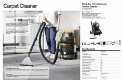 Aspirapolvere Industriale Vacmaster VQ1115S - Asciutto/Bagnato, 15 Litri, 1100W, Acciaio Inox, Funzione Soffiatore - Foto 6