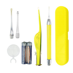 ชุดช้อนหูเรืองแสงพร้อมลูกน้อยนิรภัยพร้อมไฟ แหนบขี้หูเพื่อขจัดขี้หูอย่างปลอดภัย