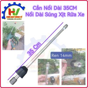 Cần Nối Dài 35Cm hiệu ORING 2 Đầu Ren 14mm. Dùng nối dài s.ú.n.g xịt rửa xe. Inox 100% cao cấp