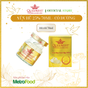 COMBO 06 HŨ YẾN SÀO QUEENNEST 25% (Hũ 70ml)