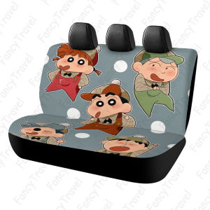 ผ้าคลุมเบาะรถยนต์เครยอนชินจังที่นั่งด้านหลังสากลป้องกันล้างทําความสะอาดได้ครอบคลุมสําหรับรถเก๋ง/SUV