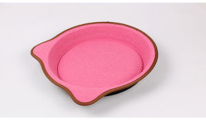 Pet cat scratching pad round anti-sheddingnest all-season fleece wear-resistant cat nest cat scratching board manufacturer wholesale