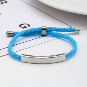 DIY Stainless Steel Engraved Bracelet Hand-woven Woven Fashion Bracele Personality Creative Gift