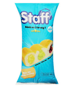 Combo 10 Bánh staff 3 vị bơ sữa khoai môn 90g ( Có Số lượng lớn cho kh mua từ thiện suất ăn CN.... )