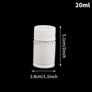 [COD] ZHONGYI0 1ชิ้นขวดพลาสติกเปล่าเกรดอาหารแคปซูลยาขวดรีฟิลขนาด20มล.-200มล.