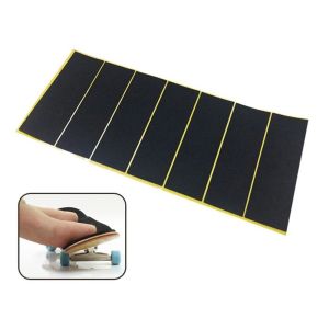 OKKFINE 1/10Pcs Foam Grip Fingerboard Grip Tapes Black Uncut Non-slip Stickers Durable 110x38mm Fingerboard Deck Stickers