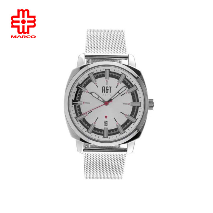 ALTO AL1912044MEG Silver Mesh Band Men Watch Lazada