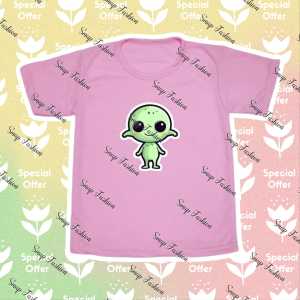 Baju/Kaos Atasan Anak Perempuan Dan Cowok TREND KARTUN ALIEN UMUR 1-10 TAHUN