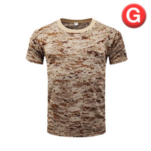 TS01 เสื้อยืดลายพราง 9 แบบ ซักไม่หดไม่ยืด เนื้อผ้าเบาสบาย โปร่งโล่ง ลายทหาร ลายพราง เสื้อซับในทหาร ระบายอากาศดี แขนสั้น เสื้อทหาร ทหาร