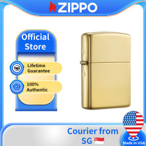 Zippo High Polish Brass Pocket Lighter | Zippo 254B（ Lighter Without Fuel Inside )