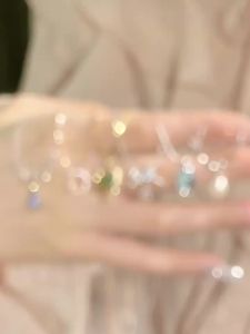 ใหม่ S925 สร้อยคอไข่มุกเงินสเตอร์ลิงสำหรับผู้หญิง ไม่ซีดจาง ให้ความรู้สึกหรูหรา สายโซ่คลาวิคเคิลที่ใช้งานได้หลากหลายในฤดูใบไม้ผลิ/ฤดูร้อน