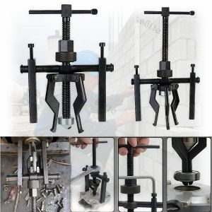 4-6 Inch 3 Jaw Gear Puller Black Plated – Heavy Duty Bearing Puller Tool Kit for Cars & Motorcycles